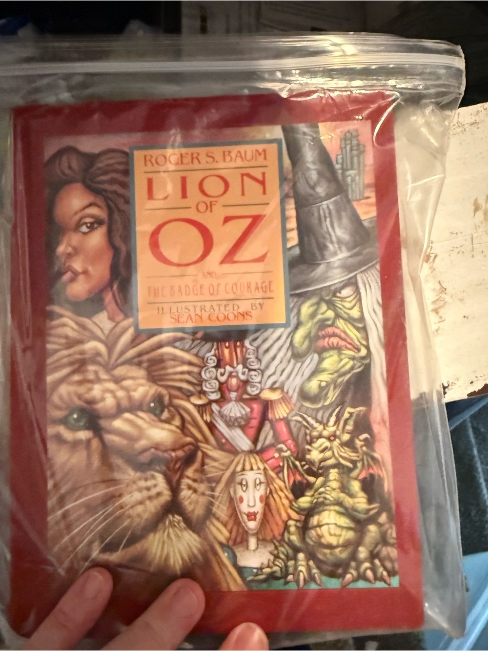 Lion of Oz Illustrated Hardcover Book - Red Cover